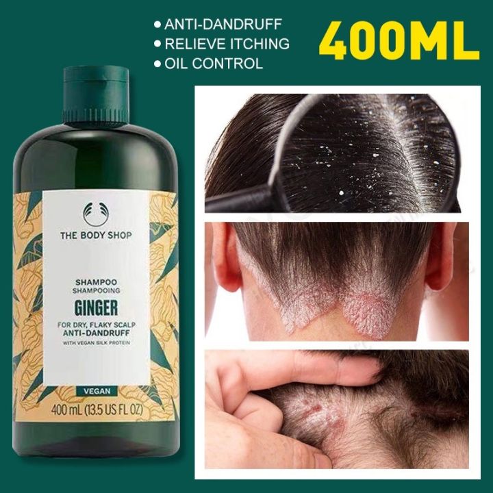 【The Body Shop®】Ginger antidandruff Shampoo 400ml Hair Loss Baldness