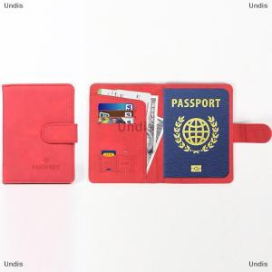 [COD] Undis Women Men RFID Passport Cover Business ID Bank Card Passport Covers PU Leather Passport Holder Case Travel Accessories