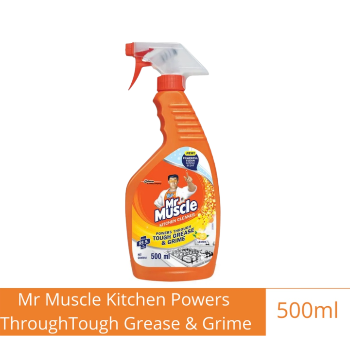 Mr Muscle Kitchen Powers Through Tough Grease & Grime 500ml Lazada