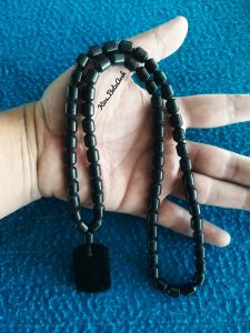 Kalung Batu Giok Black Jade Original Asli Aceh Tabung Cutting Size 10