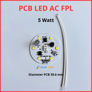 PCB Led AC FPL Watt Lengkap 5 7 9 12 15 18 24 30 40 50 Watt Mesin Lampu LED Nyala Putih