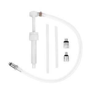 RIN9353 3/8-inch Metal Swivel Ring Lower Unit Gear Oil Pump 8cc Per Pump Stroke Adapters Transfer Gear Oil Tool Hand Pump 8CC Suction Pump Fluid Pump for Standard Quart Bottles Universal