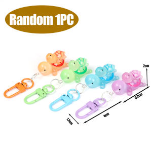 【♡Lovely girls house♡】5Pcs Cute Cartoon Resin Luminous Turtle Bag Pendant Couple Best Friend Birthday Gift Keychain