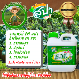 ปุ๋ยสปา จุลินทรีย์EM หัวเชื้อจุลินทรีย์ ดับกลิ่นคอกสัตว์ บำบัดน้ำเสีย ปุ๋ยอินทรี์ การเกษตร Spa