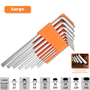 Allen Wrench Set Stainless Steel Hex Wrench Screwdriver L-Style Hexagon Hand Tools Key Set