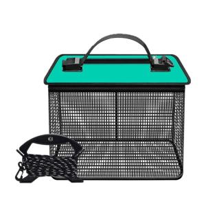Fish Cage Fishing Bucket Portable Meshes Fishing Net Storage Cage Fishing Protections Live Fish Bucket Fish Protectors