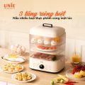 Nồi hấp Unie UE-560 nồi hấp 3 tầng có thể tháo rời công suất 850W tổng dung tích 18L - 12 chức năng tiện lợi - Bảo hành chính hãng 12 tháng. 