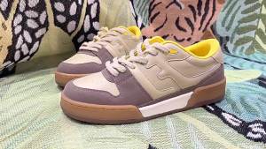 รองเท้า Putian ผู้ชาย F Home รองเท้าผู้หญิงสีขาวสีใหม่ match รองเท้าผ้าใบลำลองสีเบจวินเทจ