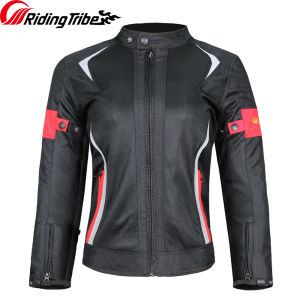 Riding Tribe Women Motorcycle Waterproof Jacket Pants Lady Set Breathable Mesh Riding Raincoat Safety Suit XS-4XL