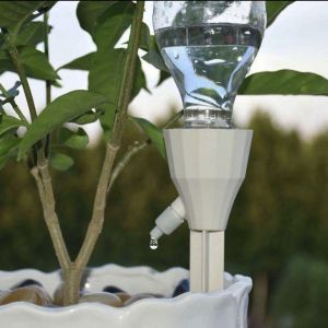 [SG 🇸🇬Store] [New Design!] Automatic Plant Plastic Water Nozzle Garden Drip Watering Tool - watering device for plants - fits a PET plastic bottle and adjustable for flow rate