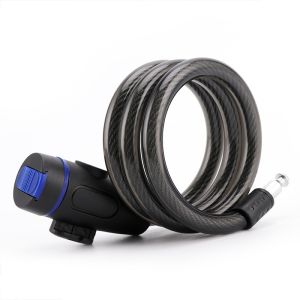 Anti Theft Mountain Bike Lock Battery Powered Lock Security Bicycle Lock With Keys Helmet Lock