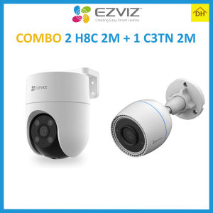 COMBO Camera EZVIZ 2 H8C 2M + 1 C3TN 2M - Camera Wifi Chính Hãng
