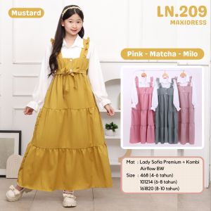 Two Mix Gamis Anak Perempuan - Baju Anak Cewek - Raya Collection 3-13 tahun LN209 LN210