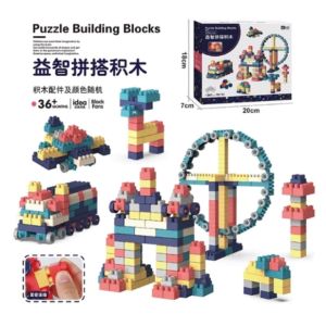 WTBS Mainan Balok Susun Edukasi Anak Bayi DIY Brick Block Bricks 100 pcs