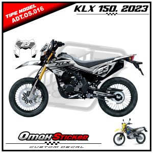 Stiker Decal KLX 150 SM Full Body Terbaru 2023 .Sticker Striping decal Super Glossy.ADT.016