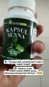 DAUN SENNA KAPSUL [100 BIJI KAPSUL]