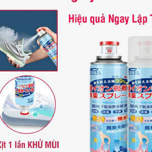 Xịt Khử Mùi Hôi Khử Khuẩn Giày Dép Làm Thơm Tủ Giày Công Nghệ Nano Bạc