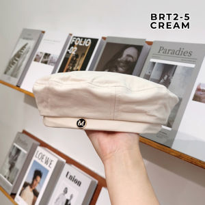 Topi Baret Korea Wanita Dewasa Motif M Gaya Vintage Fashion style wanita korea lucu BRT2 NOMIDE