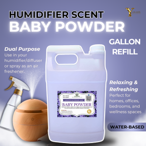 Baby Powder Inspired Scent 1 Gallon Water Based Essential Oil Fragrance for Humidifier Air Freshener & Linen Spray