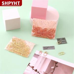 [COD] SHPYHT TOY 50pcs /bag the mini heart rose Color Clip Bookmark Metal paper Clips