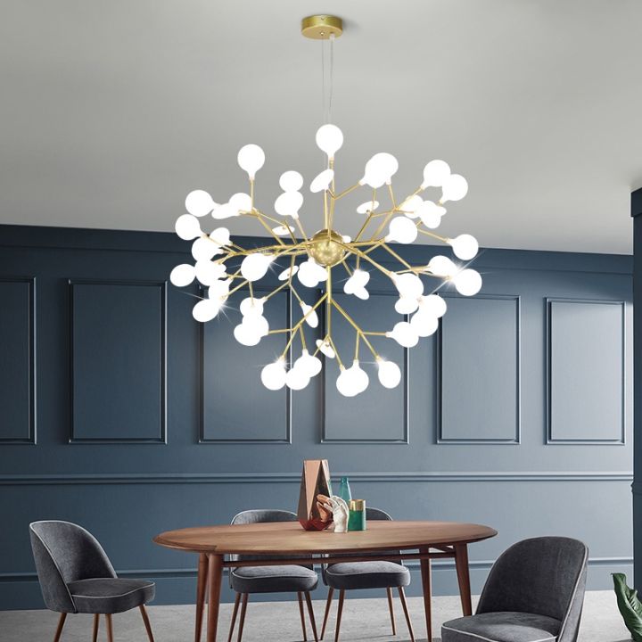 Nordic Light Firefly Chandelier Modern Minimalist Bedroom Chandelier ...