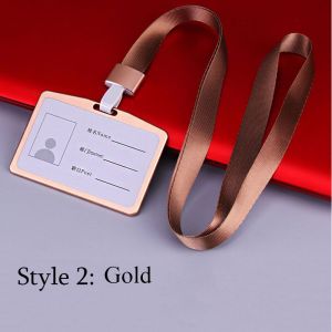 FUDESHE Tag Metal Multi colored Aluminum Alloy ID Business Case Work Card Holders Name Card