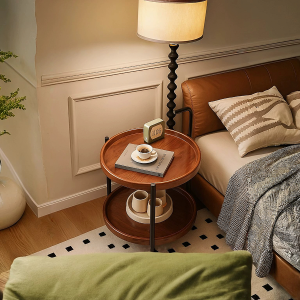 The Room Place Round Shape Sofa Side Coffee Table Balcony Side Tea Table Kopi Meja Ruang Temu