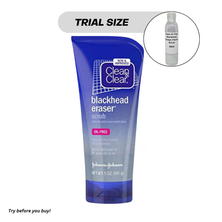 Trial Size Clean & Clear Blackhead Eraser Facial Scrub 65ml Lazada PH