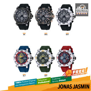JAM TANGAN JONAS JASMIN ORIGINAL 5335 JJ5335MC - Men LA - Rubber - Emas - Jamdunia / Jam dunia JD18 # JAM TANGAN JONAS JASMIN PRIA JAM JONAS JASMIN PRIA + JONAS JASMIN 5335 M1 JONAS JASMIN JJ5335 JJ5335M JJ 5335M JJF5335M S003