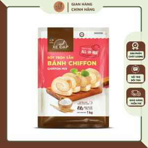 Bột bánh bông lan chiffon hiệu Xe Đạp loại 1 kg bột trộn sẵn giàu dinh dưỡng không chất bảo quản