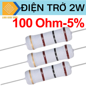 [ 5 CON ] Điện Trở 100 Ohm 2W 5% 4 Vòng Màu