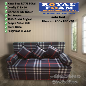 MURAH sofabed ROYAL FOAM RK LG D23 tersedia semua ukuran garansi 15 tahun gratis bantal tidur