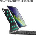 COCOQAC Magic-Style Keyboard Case for 10.9 iPad Air 2022 5th/ 4th Gen, iPad Pro 11 inch 2022 4th/ 3rd/ 2nd/ 1st Gen, Wireless Bluetooth Keyboard with Floating Stand, Multi-Touch Trackpad, Detachable Magnetic. 