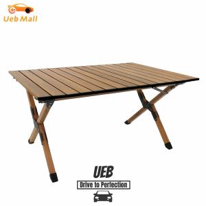 [UEB Mall] Aluminum Alloy Outdoor Table Roll-Up Backpacking Table for Camping Picnic BBQ