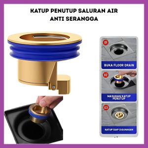 Penutup Lubang Saluran Air Kamar Mandi Saringan Pembuangan Westafel Dapur Anti Serangga & Bau Floor Drain Core Silicone Tahan Bau