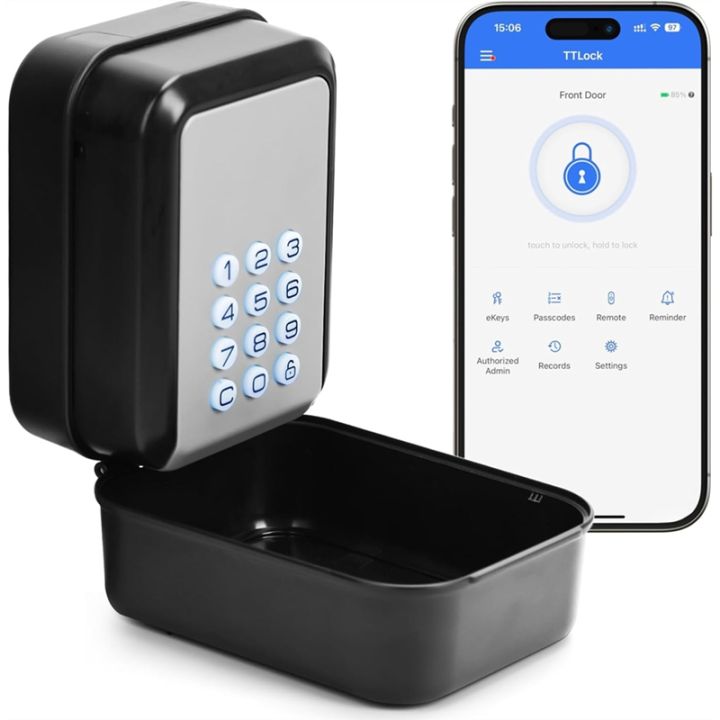 [themremain]-Smart Key Lock Box Electronic Bluetooth Lock Box with APP ...