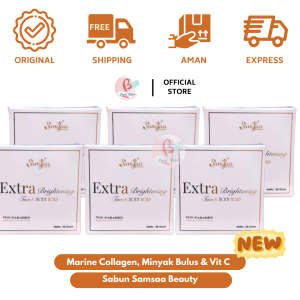 Bmel Sabun Wajah Samsaa Beauty 50 gr Extra Brightening dengan Marine Collagen Minyak Bulus