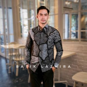 LZ - KEMEJA BATIK PRIA LENGAN PANJANG PREMIUM UMK 001 BATIK LAZHIRA SIZE M L XL XXL
