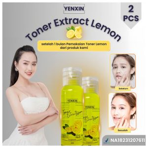 YENXIN Toner Lemon Aroma Suling BPOM - Paket Tunggal Glowing & Clear Skin
