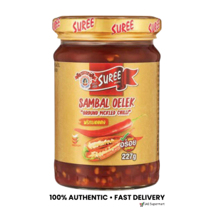 Suree Sambal Oelek Ground Pickled Chili 227g Spicy Chili Paste Condiment for Cooking