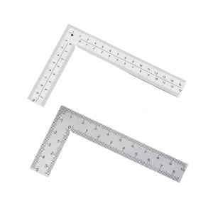Metal Framing Square Stainless Steel Square Ruler 90 Degree L Shape Square Ruler for Woodworking Measuring Drawing