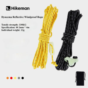 KKN Dyneema Outdoor Camping Tent Wind Rope 4PCS-2mm Lightweight High-strength Wear-resistant Reflective Canopy Windproof Pull Rope