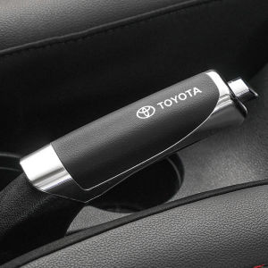 Toyota Leather Car Hand Brake Cover Protector Handbrake Anti Slip Decor Cover Decoration Cover For Toyota Vios Wish Hilux Yaris Rush GR Corolla Cross Avanza Innova Veloz Fortuner Alphard Altis Camry bZ4X RAV4 Harrier