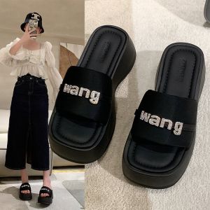 Slippers Women Wear Summer High Heels Muffin Heightened Summer Sandals with Thick Soles Retro Beach Sandals