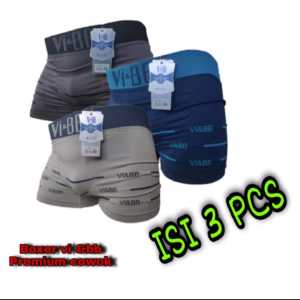 PROMO 3 PCS BOXER VI N BB (M-L-XL-XXL)PRIA IMPORT / SEMPAK PRIA/CELANA DALAM PRIA/BISA COD