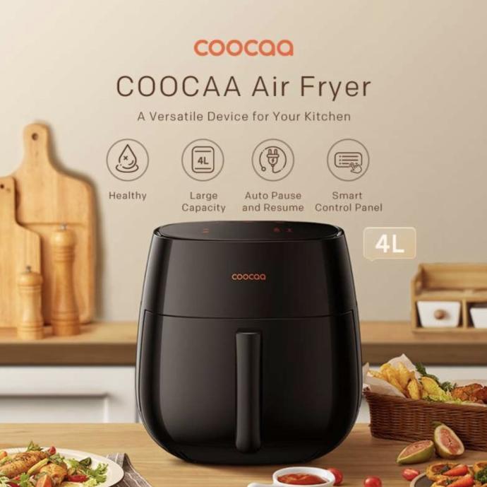 Coocaa Air Fryer Kapasitas 4L Digital Preset Channaaprimus30