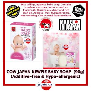 COW JAPAN KEWPIE BABY SOAP (90g) Additive-free & Hypo-allergenic 100% Authentic / Made in Japan