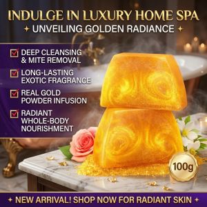 Amino Acid Handmade Perfume Gold Essential Oil Soap PH Balanced Handmade Gold Soap Essential Oil Soap Long-lasting Fragrance Soap