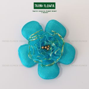 Bunga biru bunga kelopak daun kecil aksesoris-hiasan souvenir hampers idulfitri lebaran