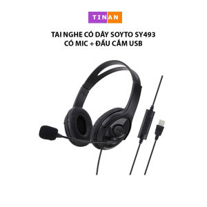 [Đầu Cắm USB/Jack35] Tai Nghe Có Dây TINAN SY490/SY493 Kèm Mic Thích Hợp Dùng Chăm Sóc Khách Hàng Học online